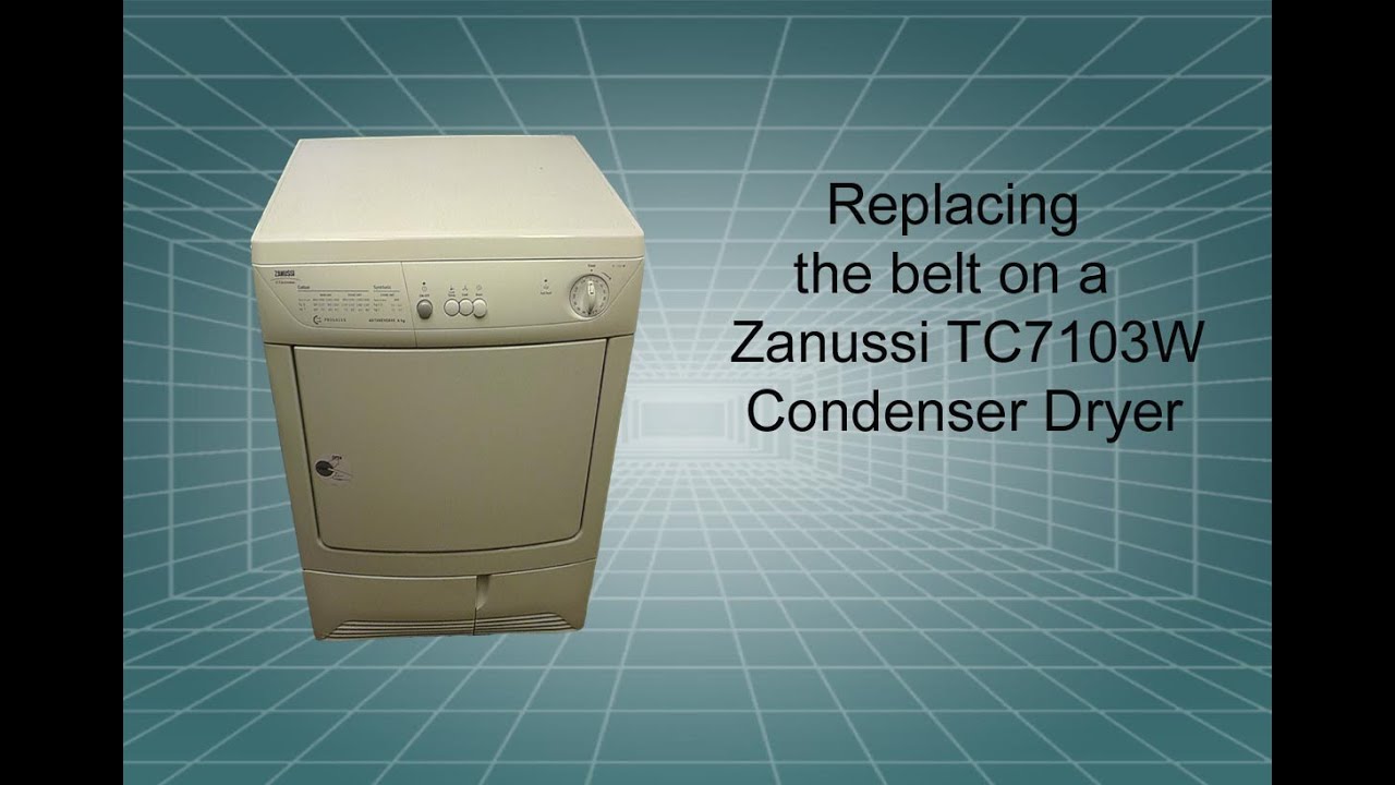 Zanussi condenser tumble dryer belt replacement