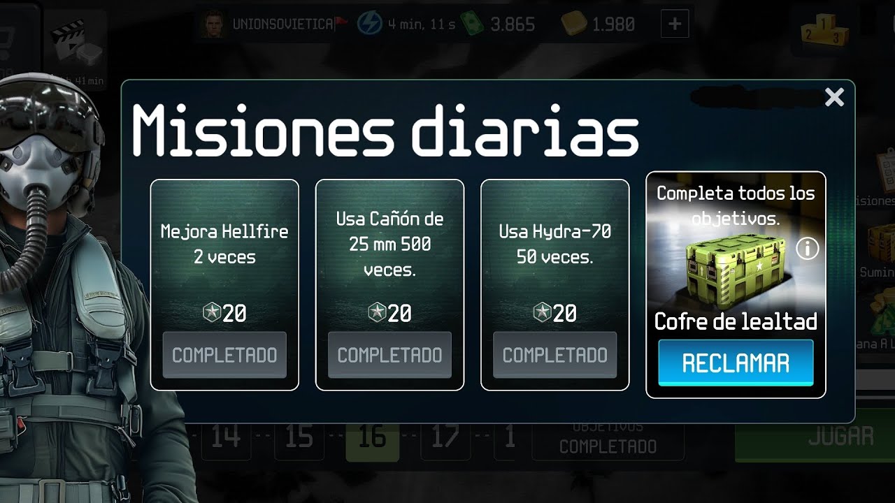 Misiones diarias 31 , Extra y cofre de oro