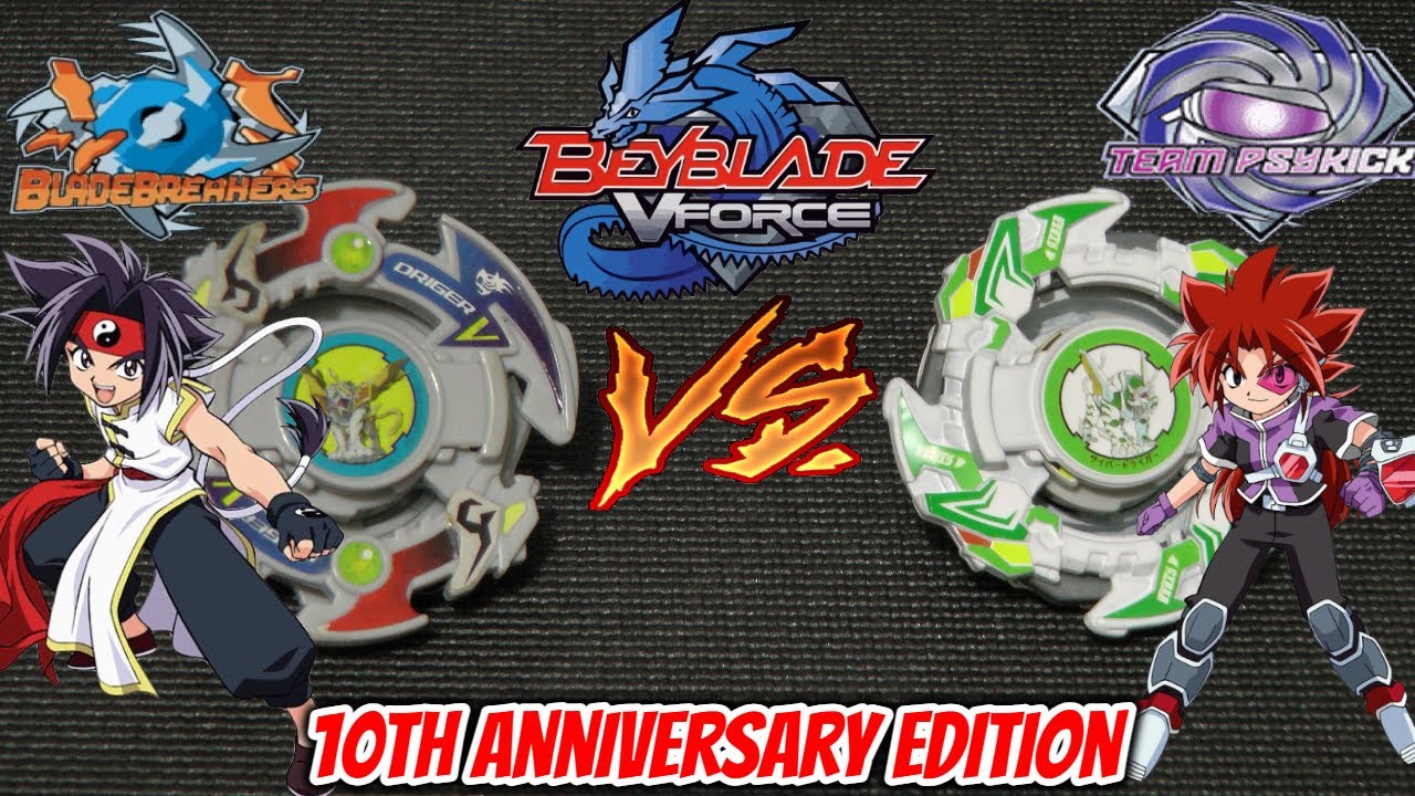 Driger V vs Cyber Driger (Redux/10th Anniversary Edition) | Beyblade V-Force Battle