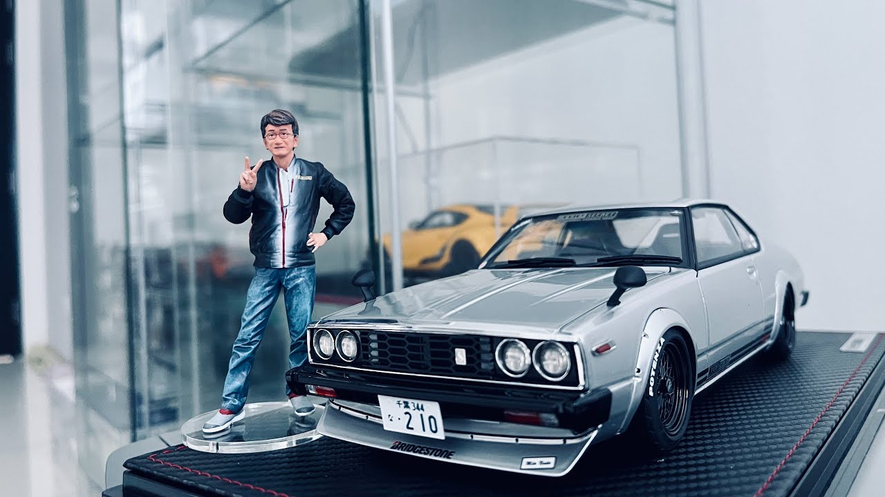 IG3229 TOP SECRET Skyline Japan R Silver With Smoky Nagata 1:18 Scale Ignition Model