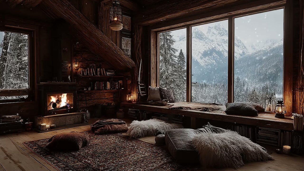 The Warm Fireplace Sound Your Brain Needs Tonight 🔥 Instant Calm & Relaxation