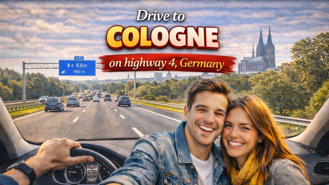 Drive to Cologne on highway 4.