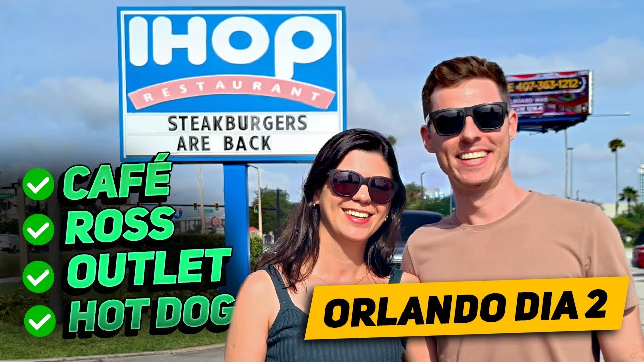 Dia 2 em ORLANDO! Café Americano no IHOP, Outlet e ROSS!