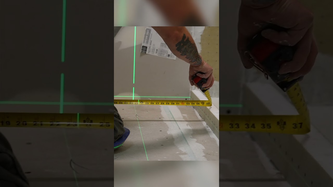 Laser Leveling Floors Before Tile