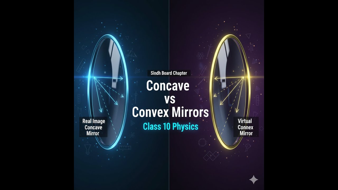 What is concave and convex mirror class 10 physics According to Sindh board 