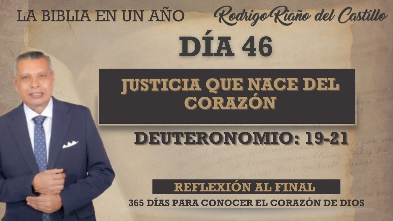 JUSTICIA QUE NACE DEL CORAZÓN /  LA BIBLIA EN UN AÑO / DÍA 46