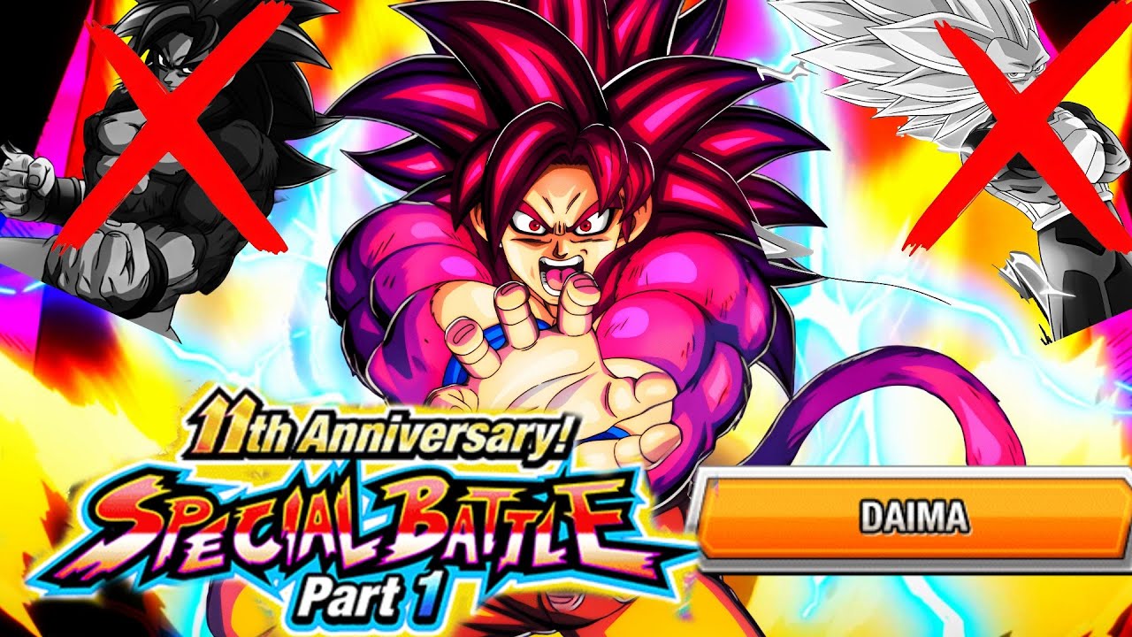 IMPOSSIBLE CHALLENGE?? FULL DAIMA TEAM WITHOUT NEW LR DAIMA GOKU/VEGETA!! (Dokkan Battle)