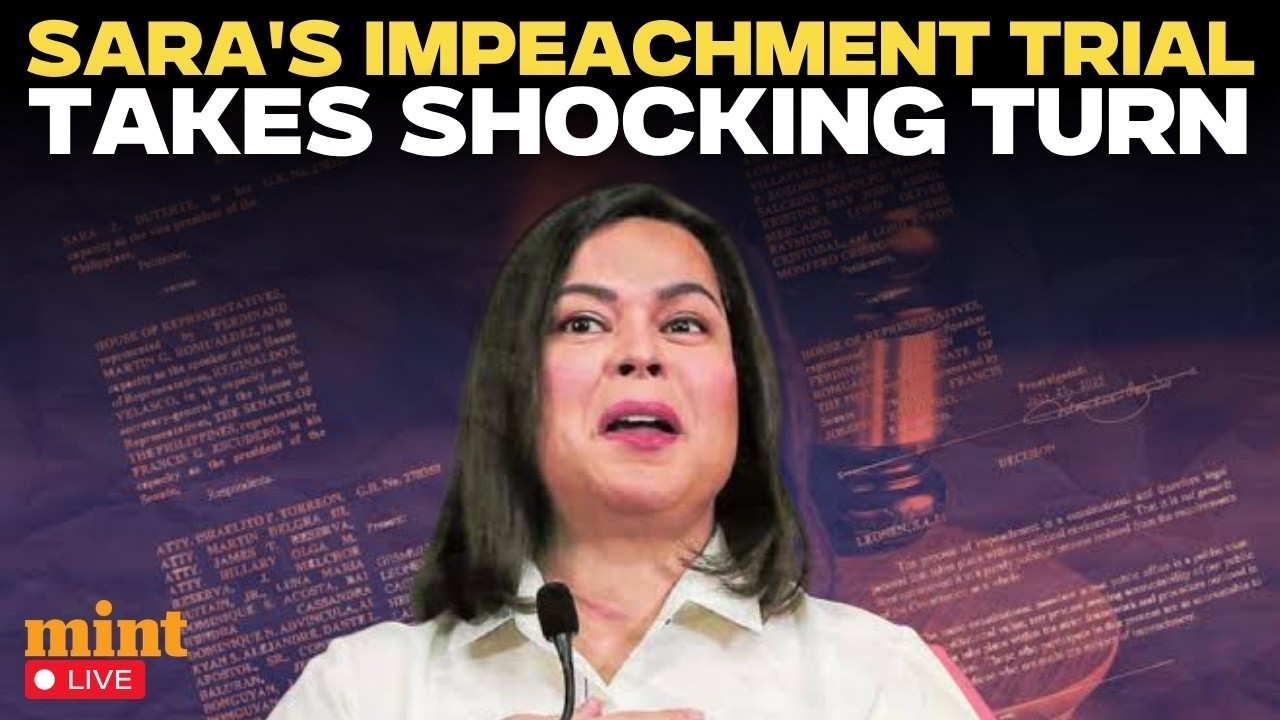 LIVE: Sara Duterte impeachment trial | Philippines Senate Live | Philippines News | Duterte News