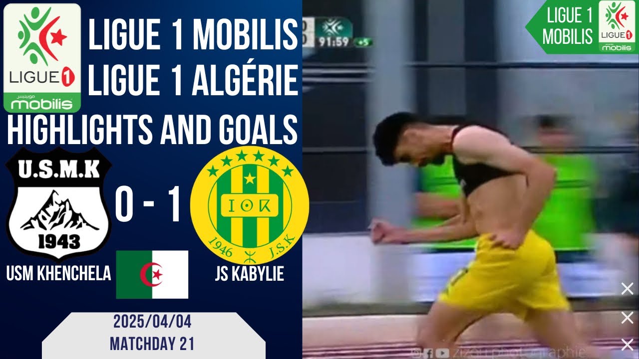 USM Khenchela vs JS Kabylie (0-1) | Highlights and Goals | Ligue 1 Mobilis | Ligue 1 Algérie