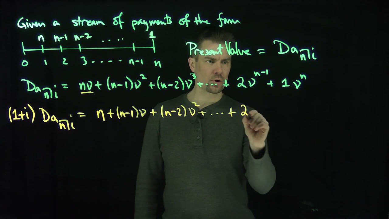 The Present Value of Arithmetically Decreasing Annuities