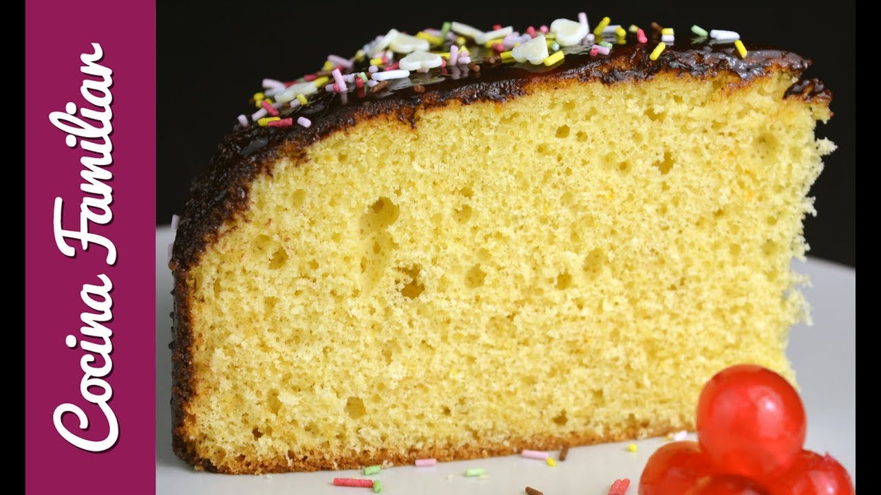 Bizcocho de naranja muy esponjoso con chocolate | Postres faciles de Javier Romero paso a paso