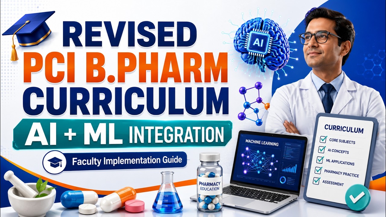 Revised PCI B.Pharm Curriculum 2026&ndash;27: Implementation with AI & ML
