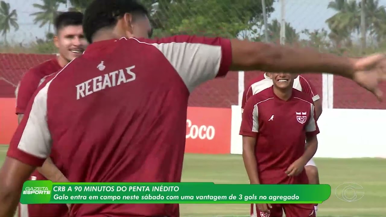 A 90 minutos de fazer história, CRB finaliza preparação para final do Alagoano - 6/3/26