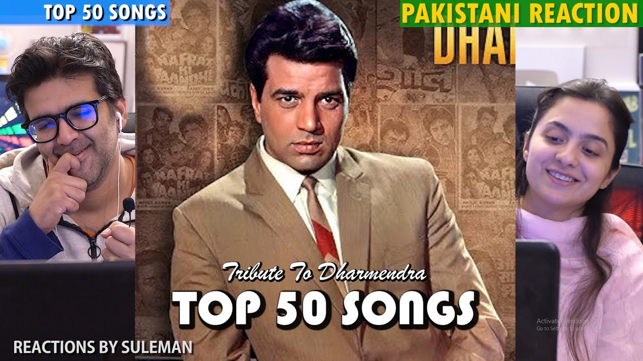 Pakistani Couple Reacts To Dharmendra Top 50 Songs Part 2  | Tribute To Dharamendra Ji 