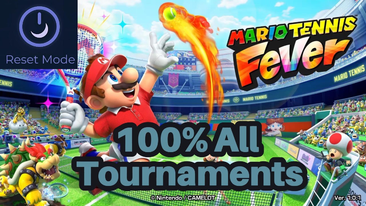 Mario Tennis Fever All Tournaments (Casual Gameplay No commentary)