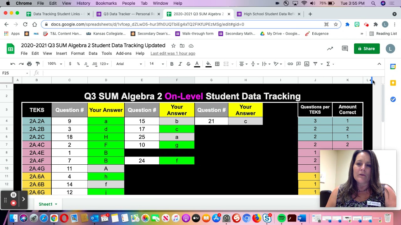 Utilizing Student Data Trackers