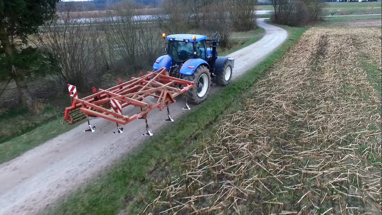 Grubern mit New Holland T7050 und 4m Gruber [HD]