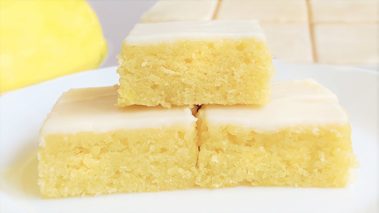 Easy, One Bowl Lemon Snack Cake