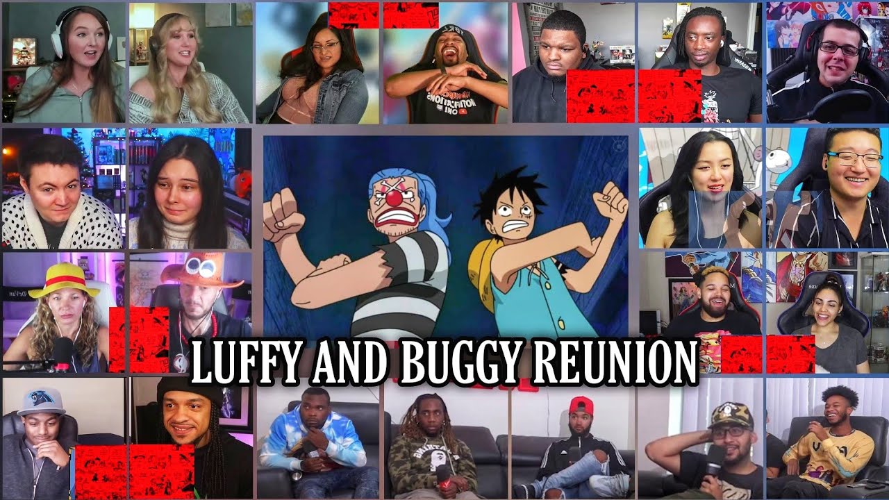 Luffy and Buggy Reunion  Reaction Mashup | One Piece Episode 423