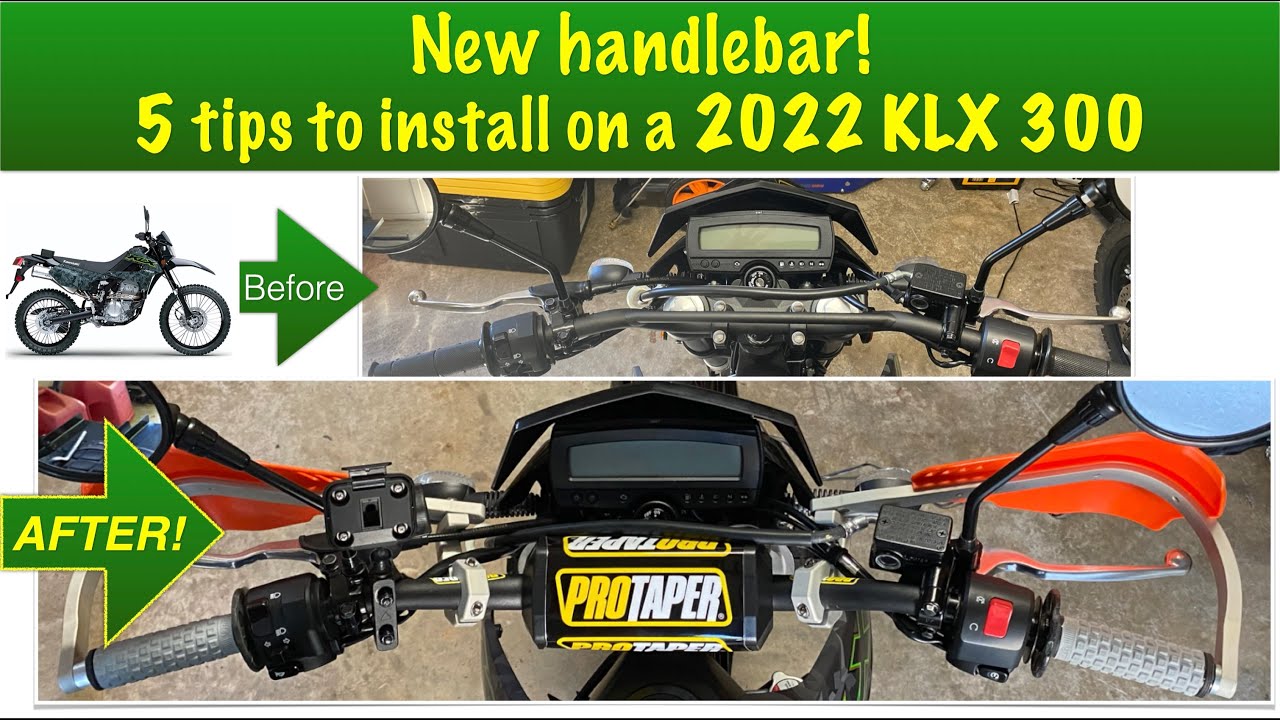 Новый руль Kawasaki KLX 300! 5 советов по установке