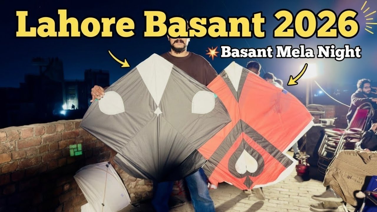 Lahore basant first night scene | Kites he kites | Lahore basant 2026 