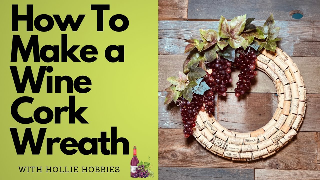 Mother’s Day Wreath Ideas/ Mother’s Day Wreath/ Wine Cork Wreath/ Wreath Making Ideas/ Spring Wreath