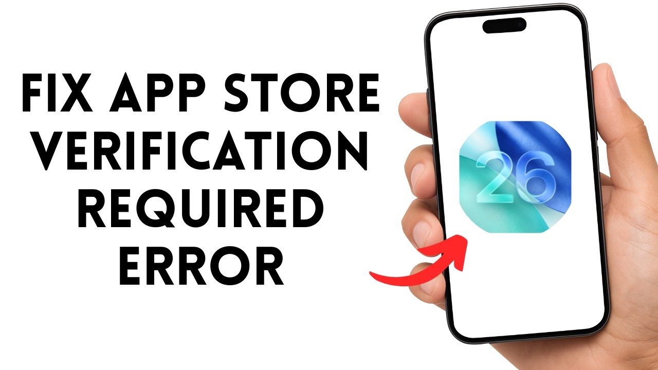 Fix App Store Verification Required Error On iPhone Or iPad (2026)