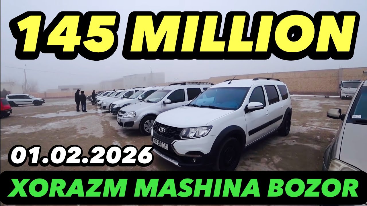 ХОРАЗМ МАШИНА БОЗОРИ 🔥ТИСО НАРХЛАРИ👍 ЛАДА НАРХЛАРИ ✅️Tico Narxlari Lada narxlari 1-Fevral 2026-YIL 