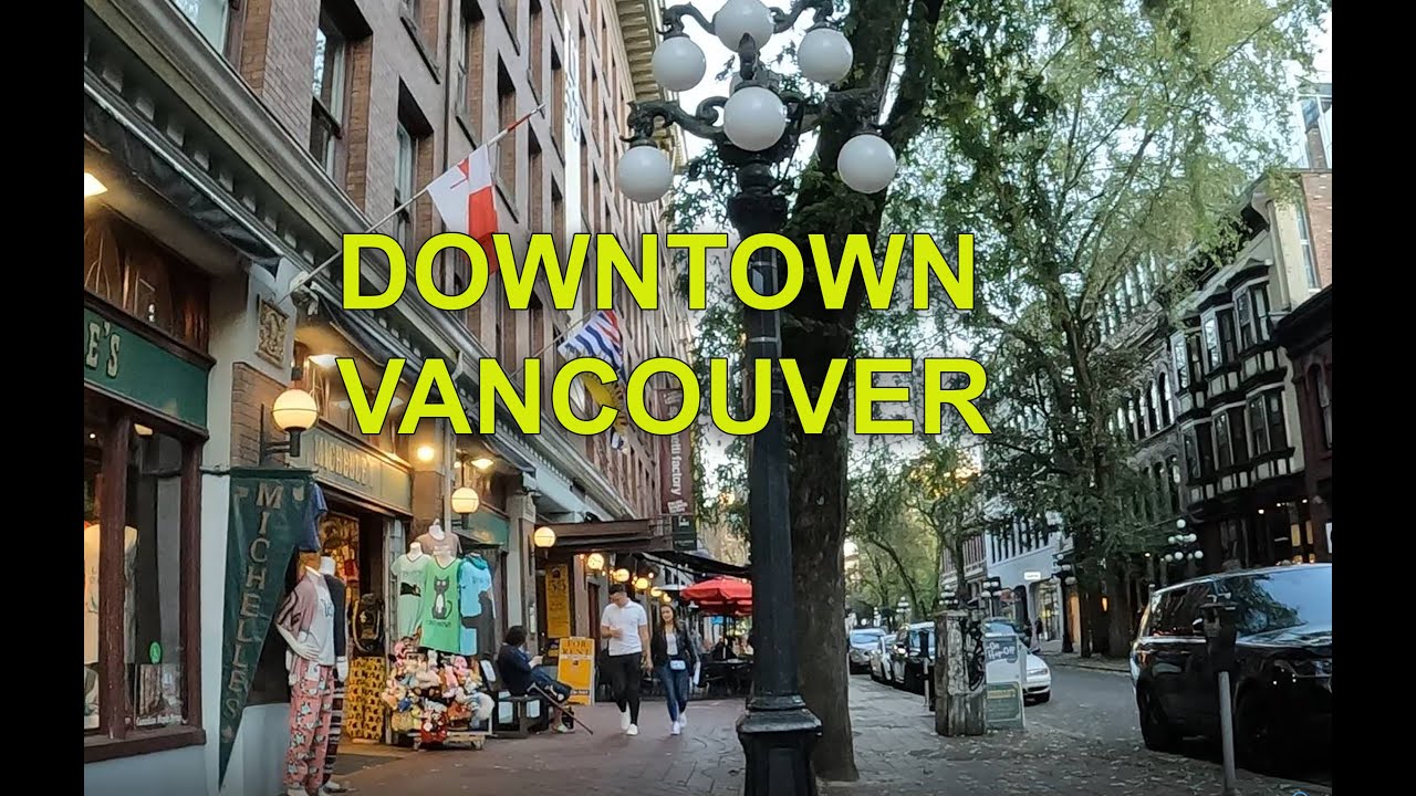 Walking from Burrard Station to Gastown, Vancouver BC