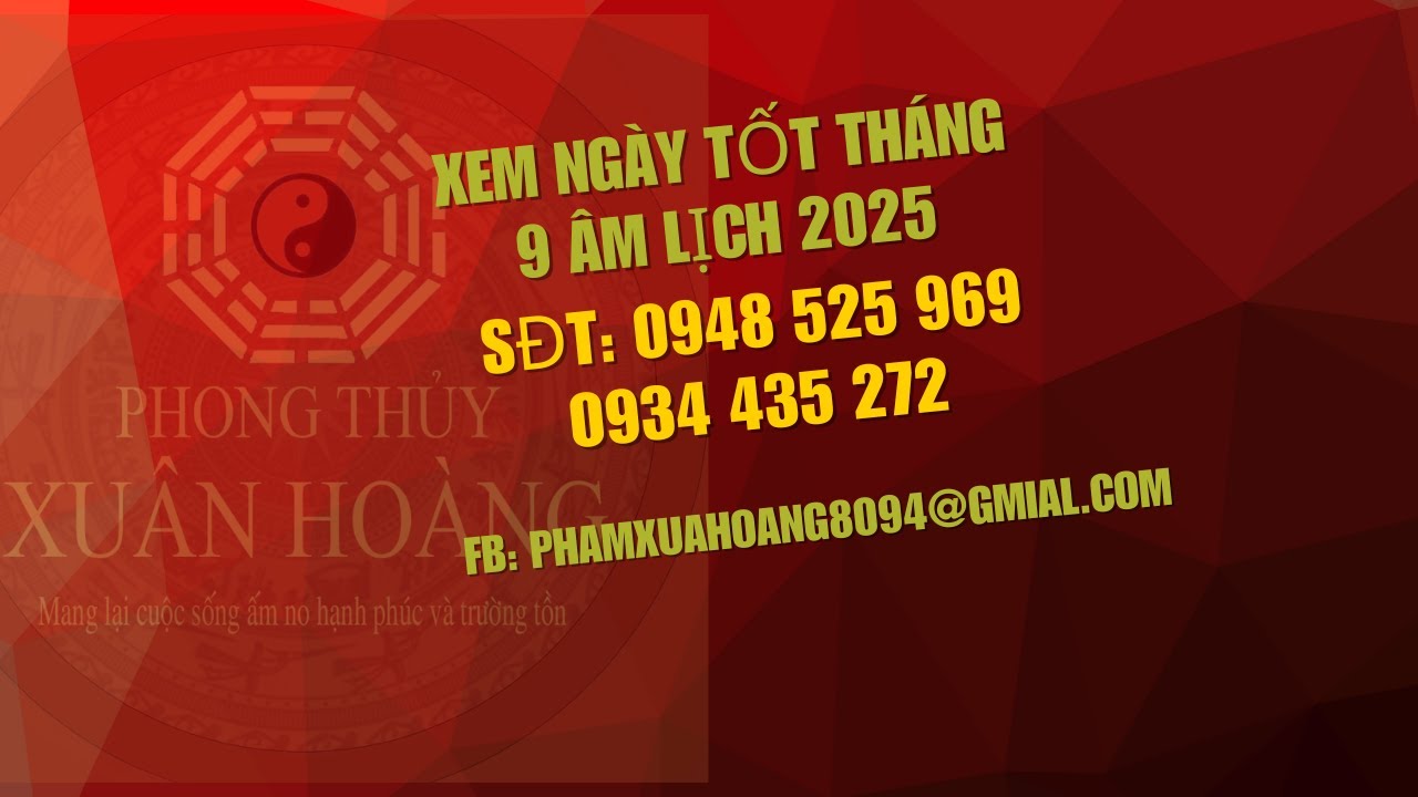xem ngày tốt tháng 9 âm lịch 2025