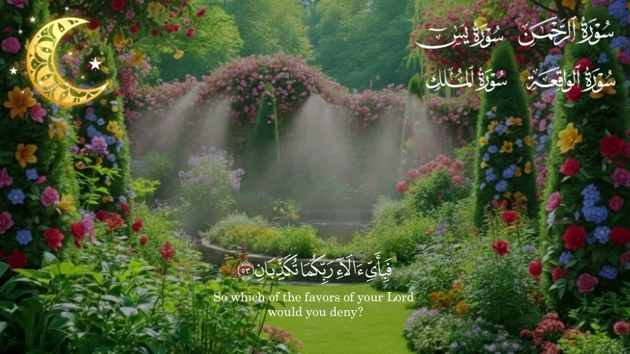 🌷سورة يس🌷🌷سورة الرحمن🌷🌷سورة الواقعة🌷🌷سورة الملك🌷