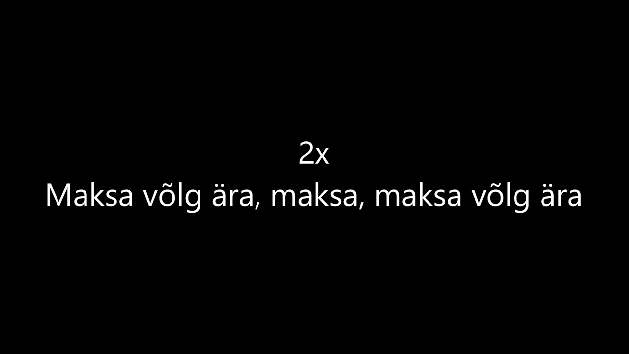 5MIINUST x TIGRAN x 372 - Võlg LYRICS