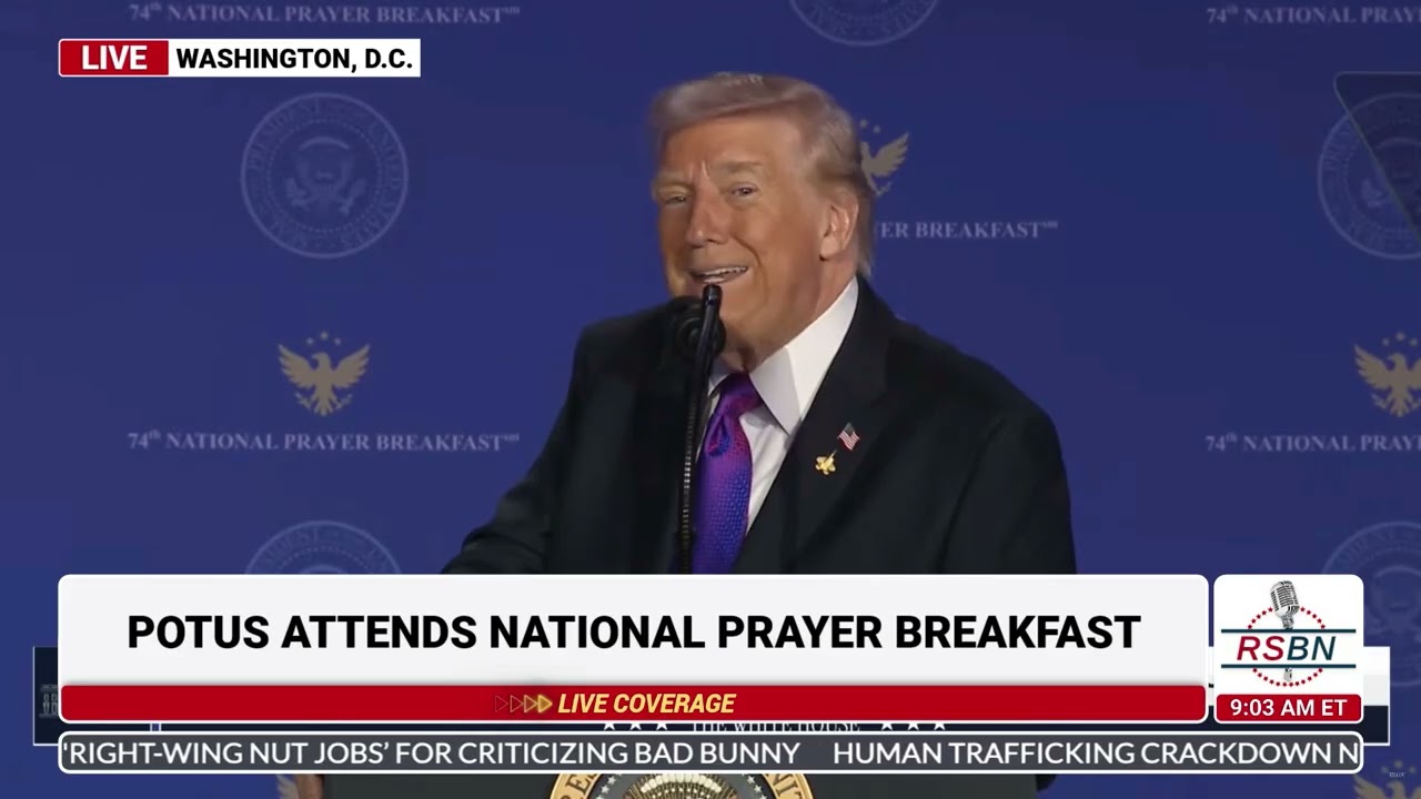 FULL SPEECH: President Trump Speaks at The National Prayer Breakfast - 02/05/26
