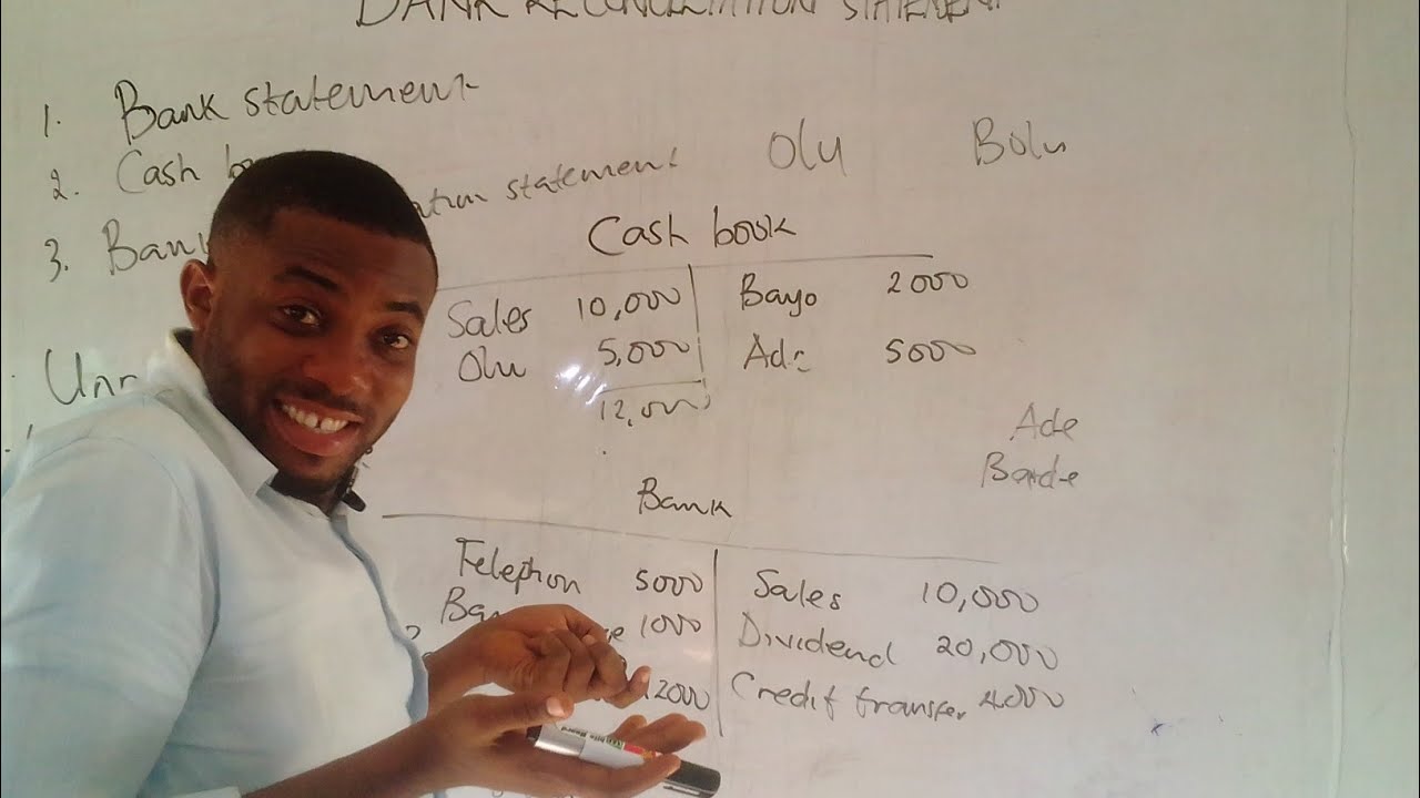BANK RECONCILIATION STATEMENT. ( PART 1)   #ICAN  #ACCA  #ICAG  #RECONCILIATION