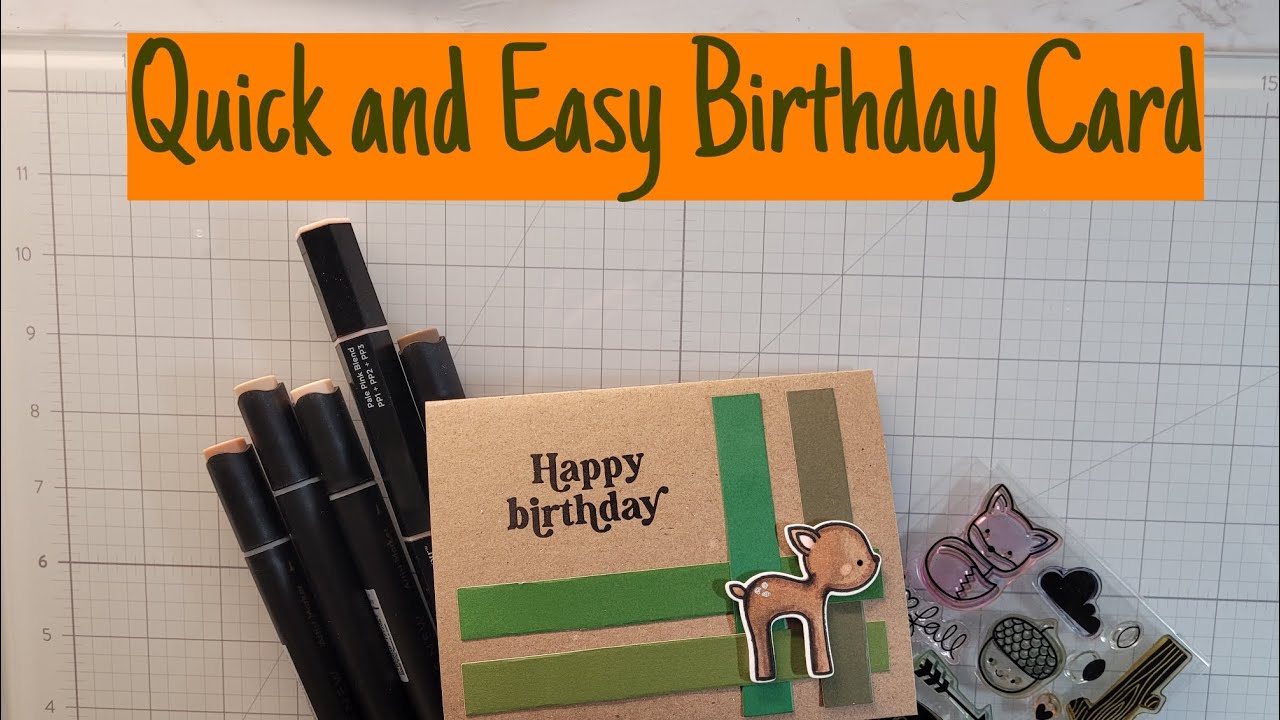 Quick and Easy Birthday Card