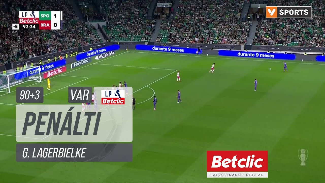 Pen&aacute;lti para o Braga | Sporting - Braga (Liga 25/26 #8)