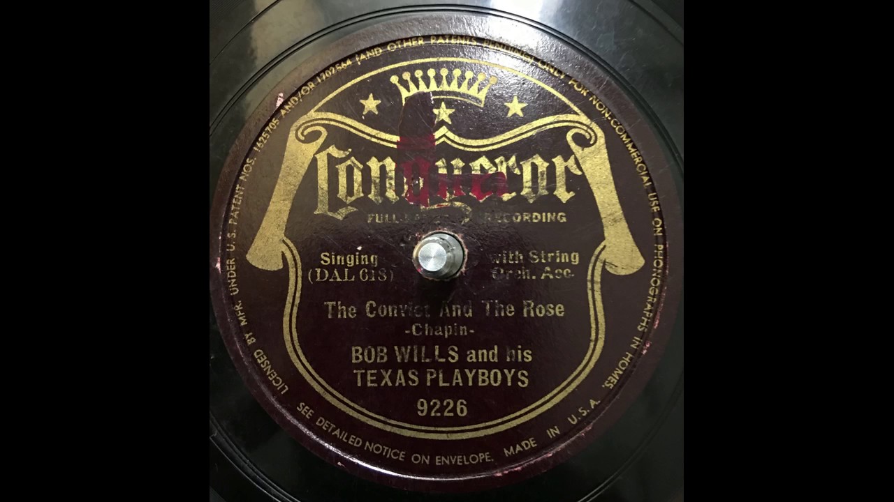 Bob Wills & His Texas Playboys ‎– San Antonio Rose / The Convict And The Rose (78rpm)