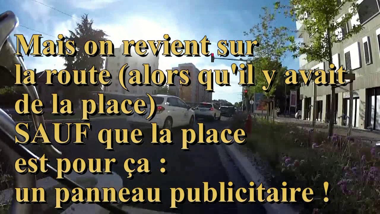 Tramway T6 - pistes cyclables - la catastrophe à Lyon