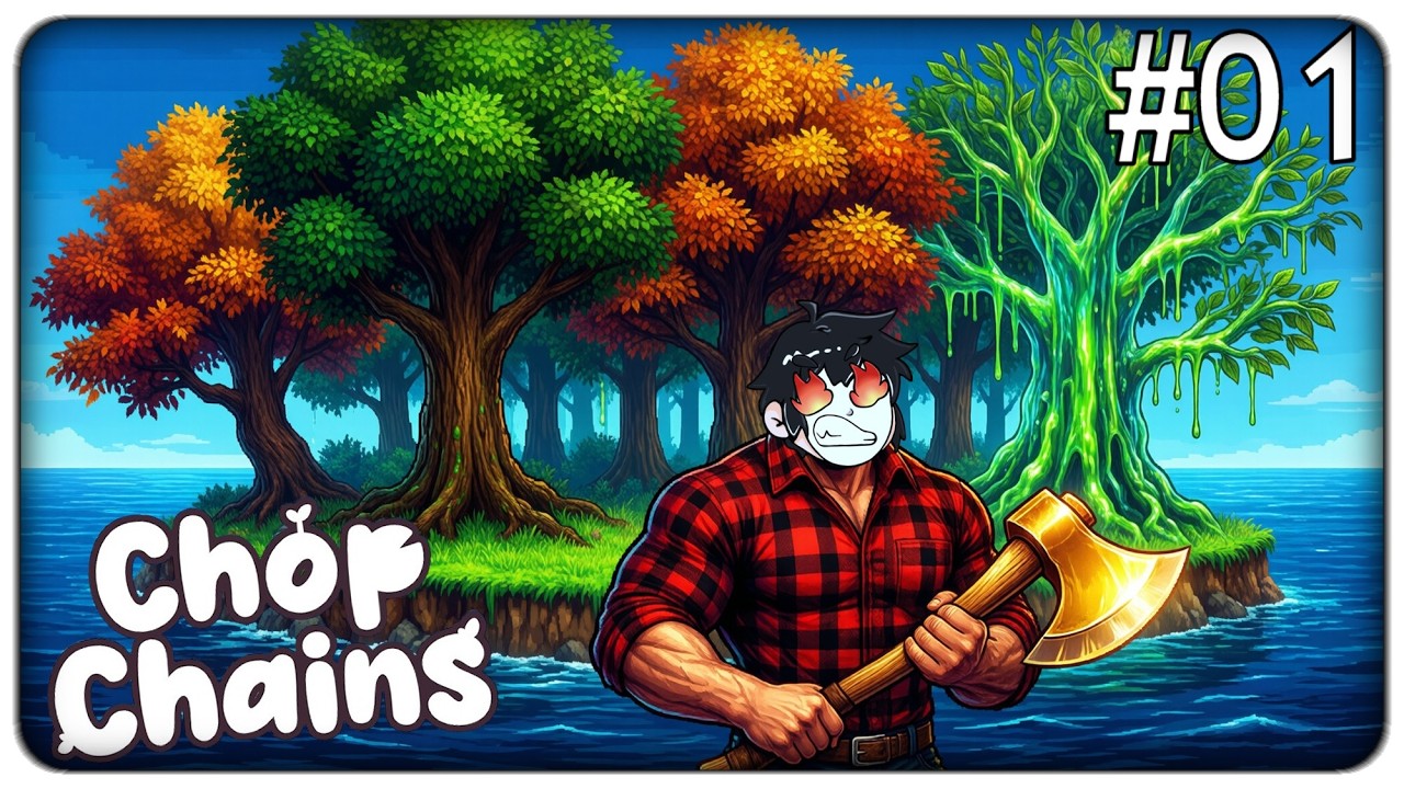 DIVENTO IL TAGLIALEGNA SUPREMO ABBATTENDO MIGLIAIA DI STRANI ALBERI PIXELOSI | Chop Chains - ep.01