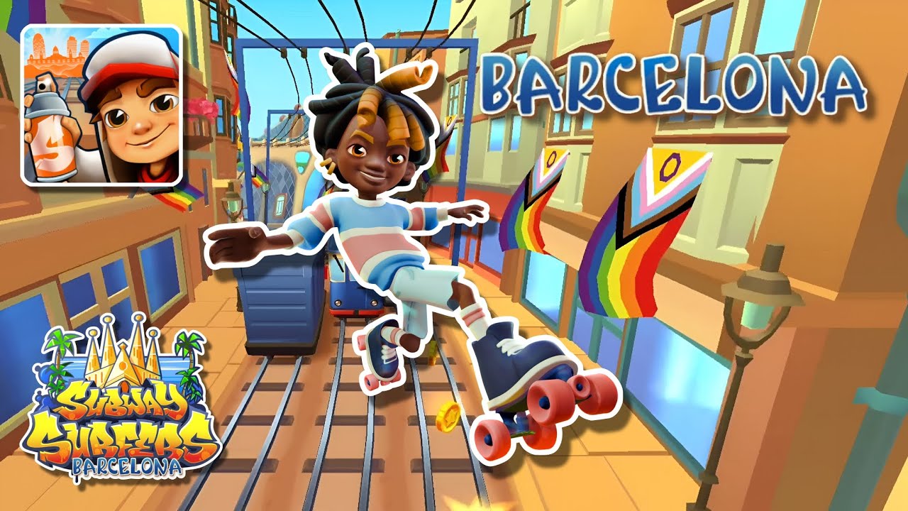 Subway Surfers Barcelona 2025 NEW UPDATE with Phoenix for a Summer adventure, Pride Month Special! 🌄