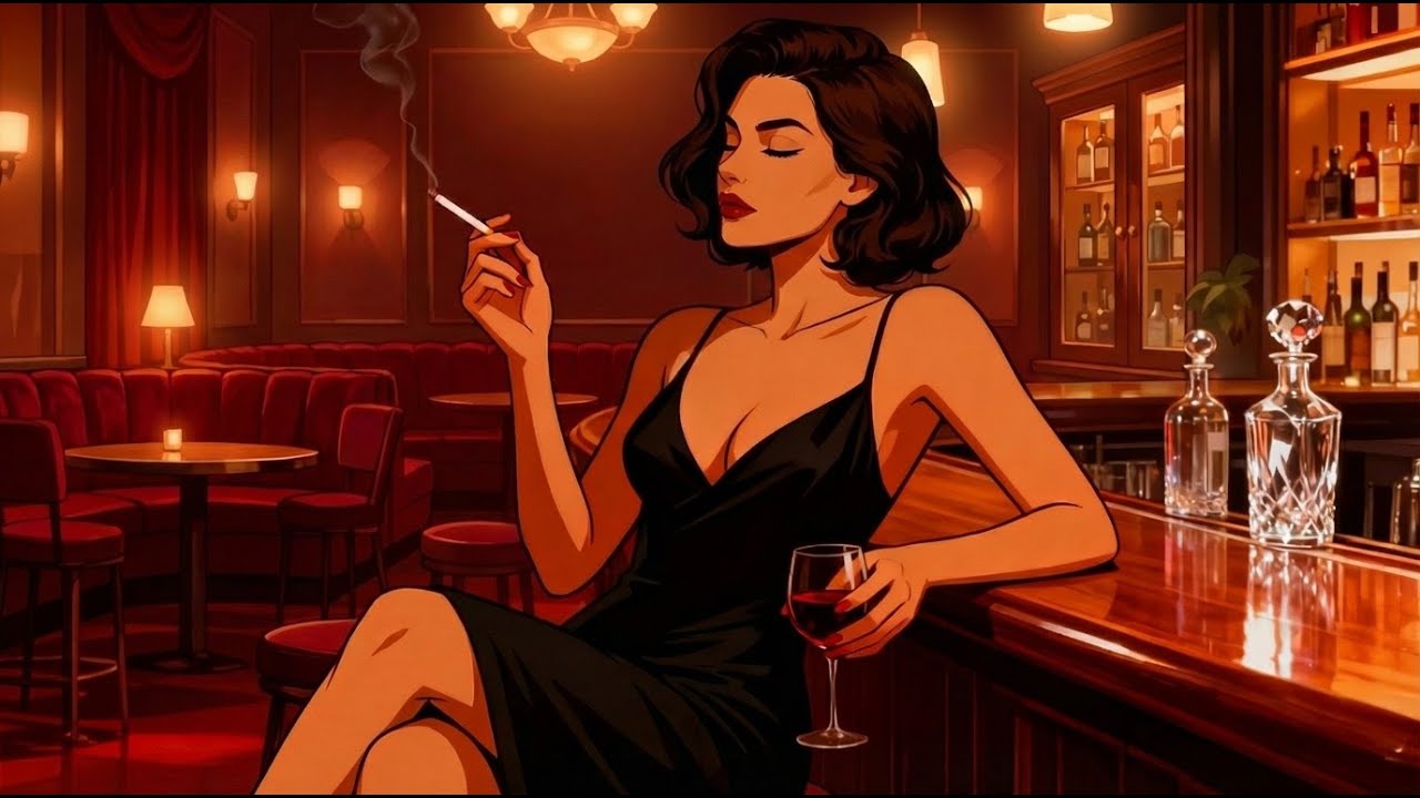 1940s Retro Jazz Vibes – Snowy Vintage Jazz Bar Nostalgia
