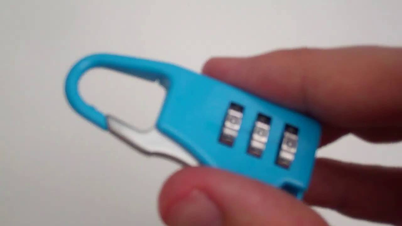 How to Reset a 3 Combination Code Luggage Travel Bag Code Suitcase Security Lock Padlock Review