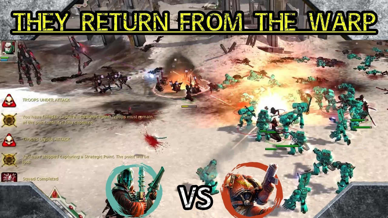 Dawn of War DE Soulstorm: 1 vs 1 Eldar vs Space Marines