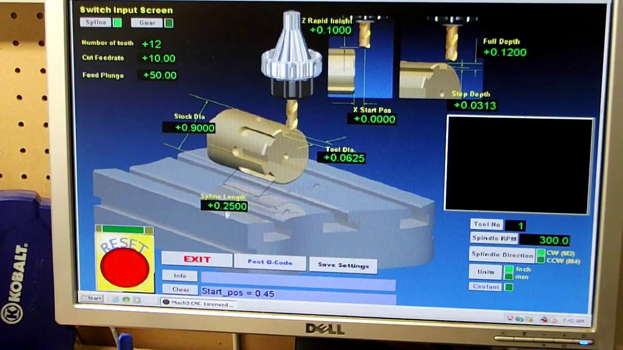Mach 3 wizard for making rings for cues