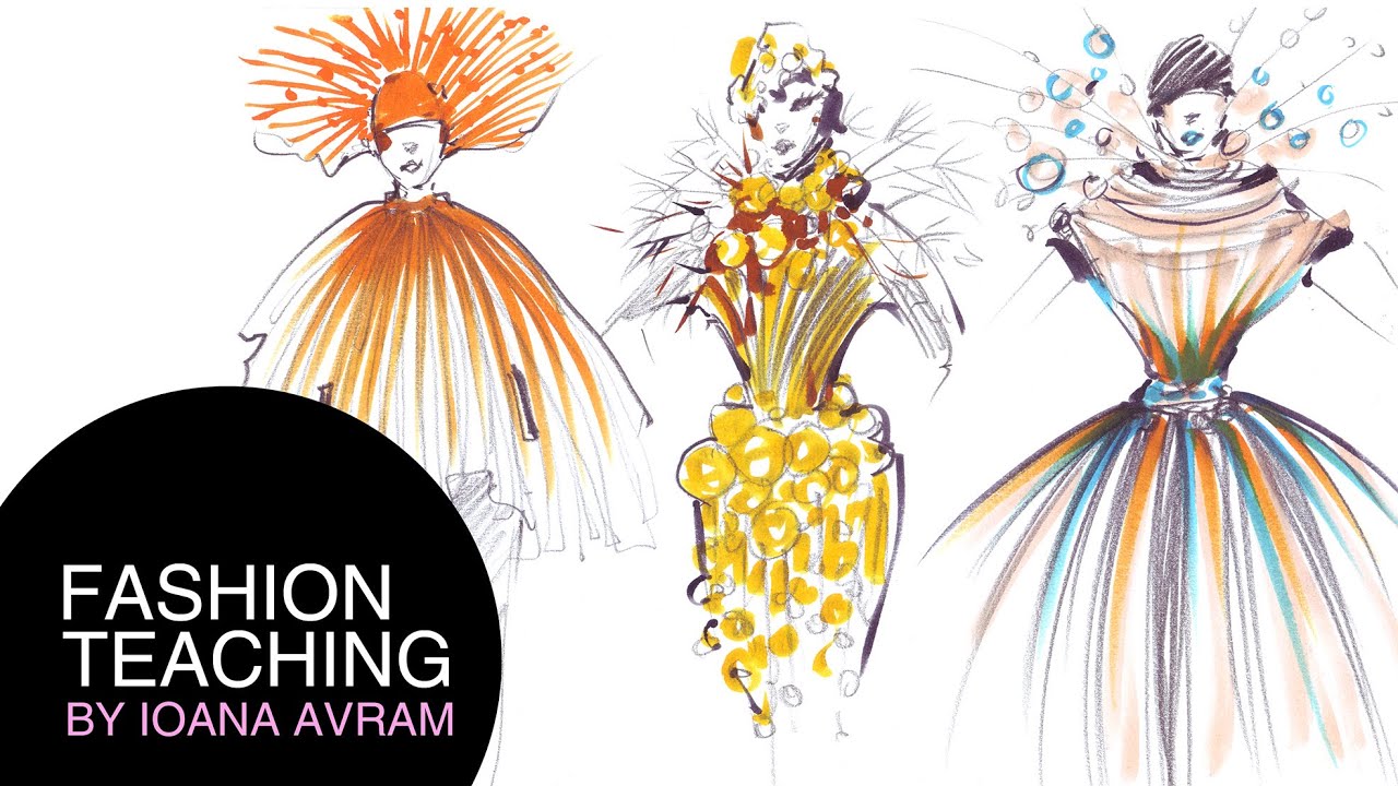 How to sketch your own fashion collection inspired by dandelions