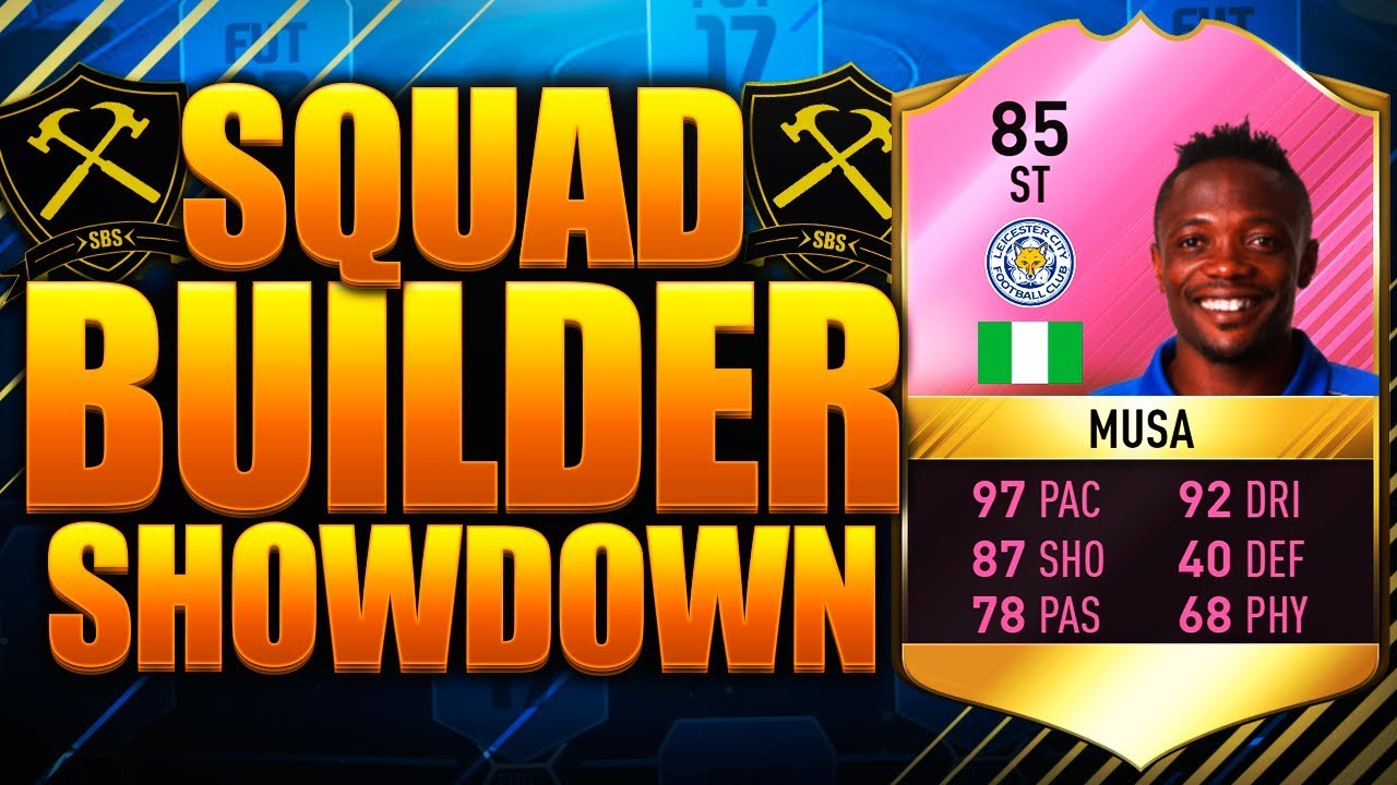 SQUAD BUILDER SHOWDOWN CUP FUTTIES MUSA 85!! ANDY'S BIGGEST RAGE!!! FIFA 17 ULTIMATE TEAM