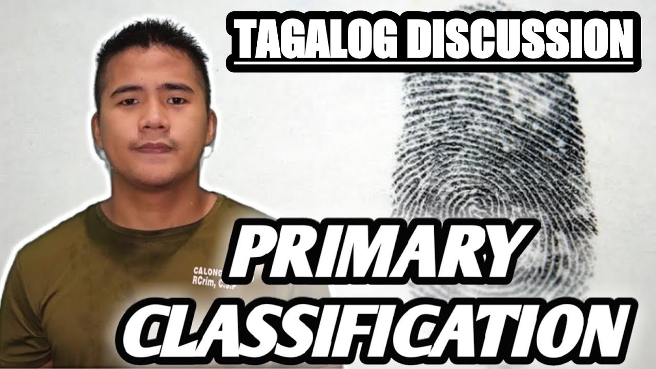 PRIMARY CLASSIFICATION | PRIMARY DIVISION OF FINGERPRINT