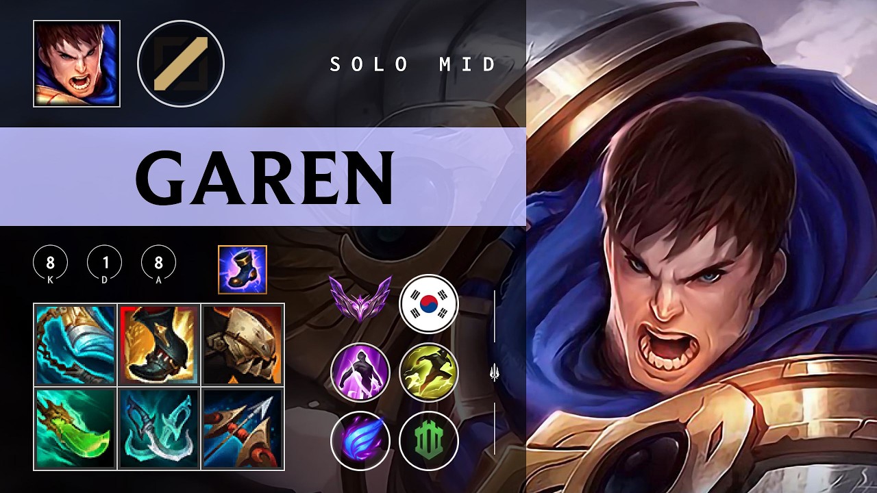Garen Mid vs Annie - KR Master Patch 26.04