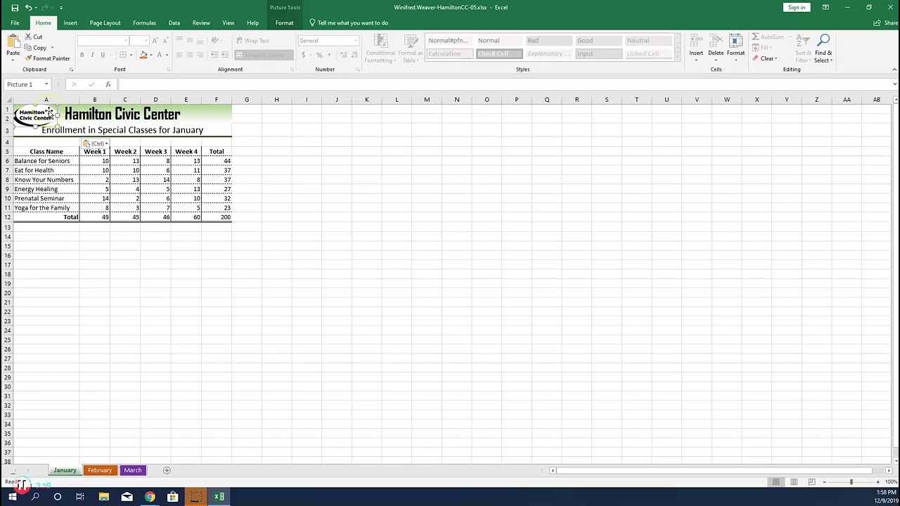 Excel 2019 In Practice Ch 5 Guided Project 5-3 | Excel 2019 In Practice Ch 5 Guided Project 5 3 |