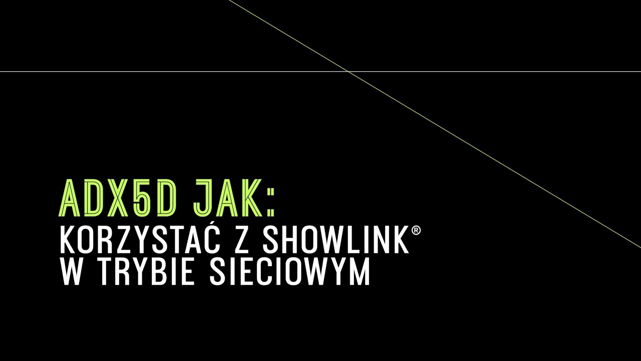 Shure ADX5D ShowLink w trybie sieciowym
